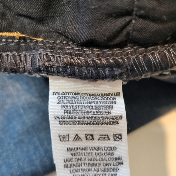 Free People Jeans Skinny Moto Style Zippered Pockets Ankles Dark Wash Waist 28 - Picture 7 of 8